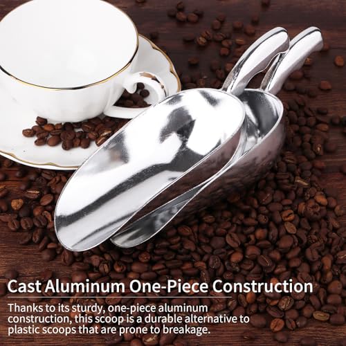 12 Oz Cast Aluminum Bar Ice Scoop