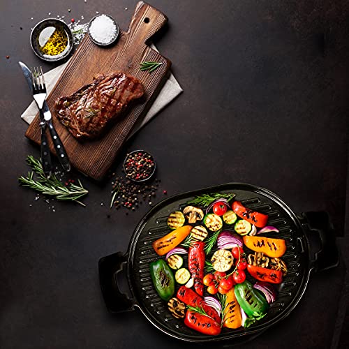 Cast Iron Grill With Enameled Non