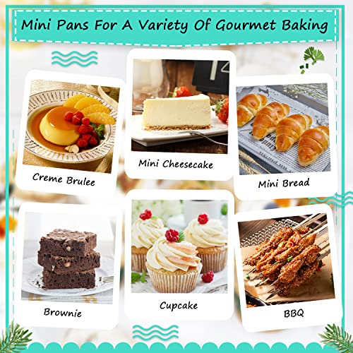 Mini Cake Loaf Pans with Lids 100 Pack (6.8 Fl Oz)