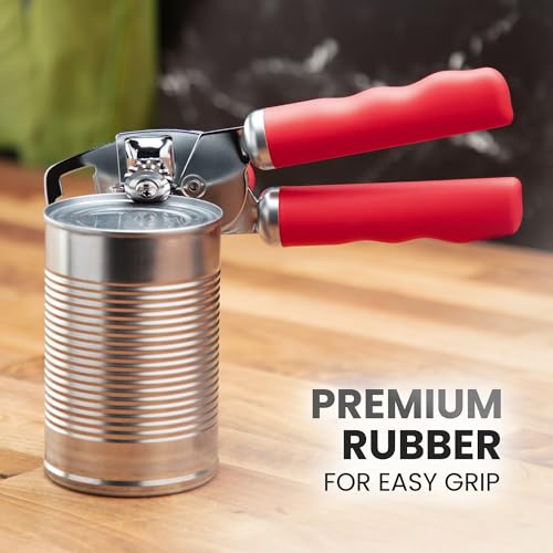 Heavy Duty Stainless Steel Can Opener Manual with Bottle Opener