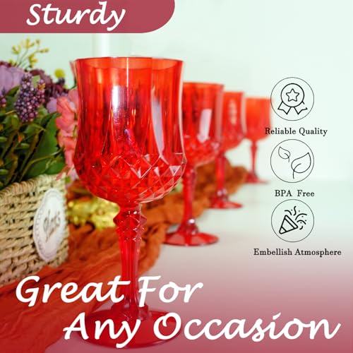 12Pack Plastic Wine Glasses (12 Count)