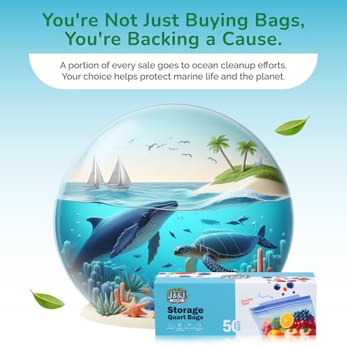 Quart Freezer Bags 50 Count