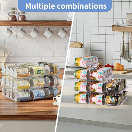 2 Pack 3 Tier Can Organizer for Pantry (72 Count)