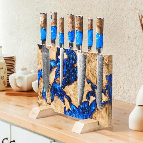 SENKEN "Dark Tsunami" Extra Large Magnetic Knife Block (16 Count)