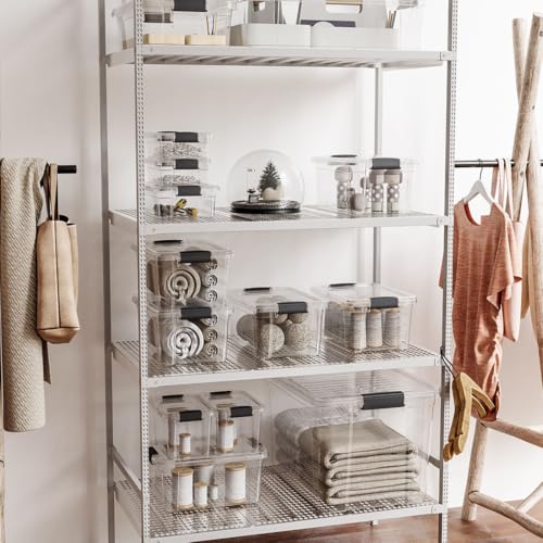 21 Quart Clear Plastic Storage Boxes with Lids (2 Count)