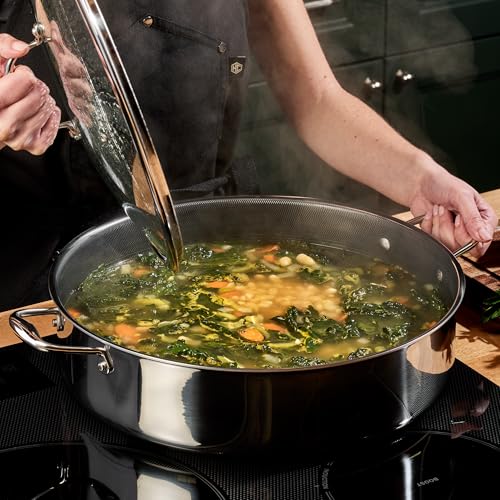 10 Qt Hybrid Nonstick Deep Sauté Pan with Lid
