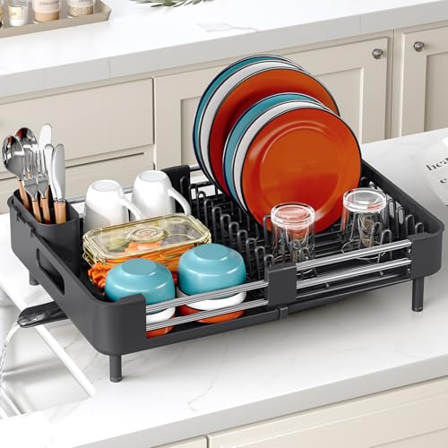 Expandable Dish Drying Rack for Kitchen Counter