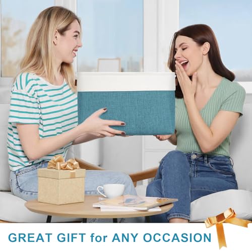 Storage Bins Large Fabric Storage Baskets for Shelves 3 Pack (3 Count)