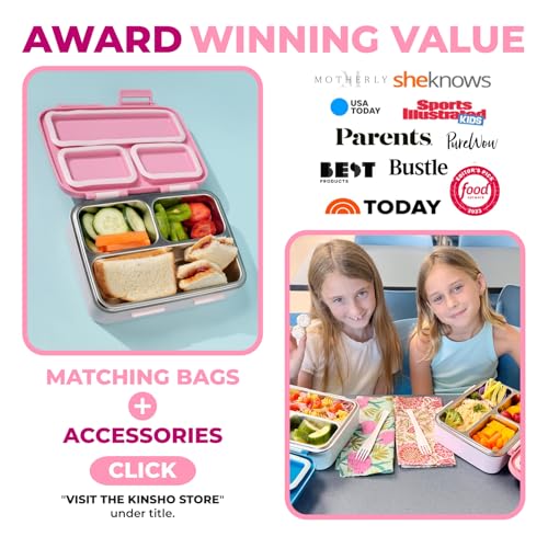 Stainless Steel Bento Box Lunch Container for Kids Adults