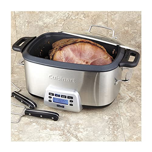 MSC-800 7-Quart 4-in-1 Cook Central Multicooker, Stainless Steel/Black