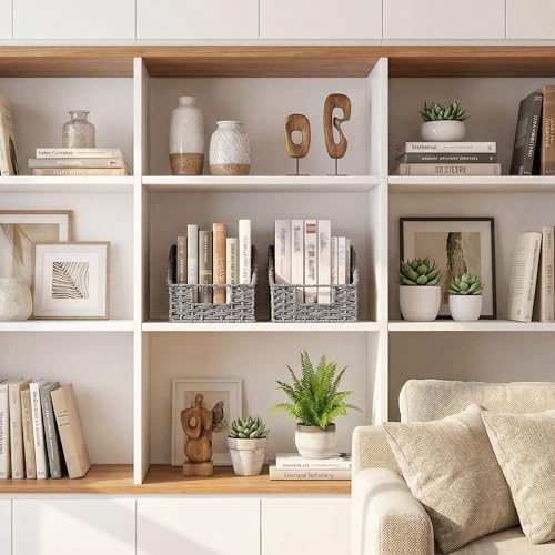 Wicker Baskets for Organizing (2 Count)