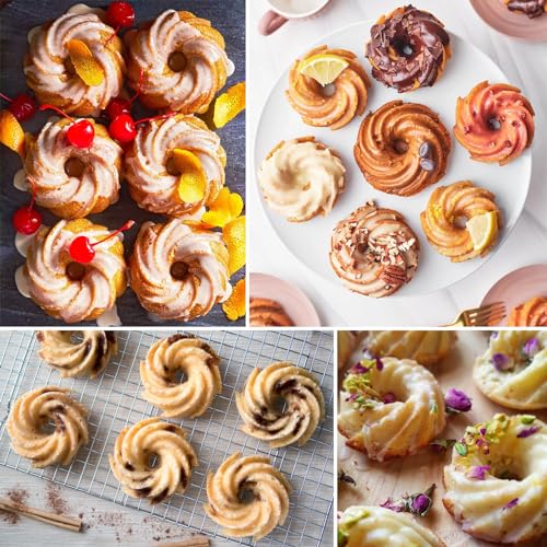2 Pcs Mini Fluted Cake Pan (2 Count)