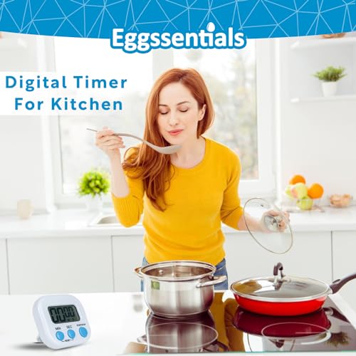 Kitchen Timers for Cooking and Baking with Big Digital Numbers and Loud Alarm Used in Cooking