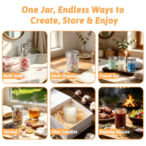 6 oz Glass Mason Jars (6 Count)