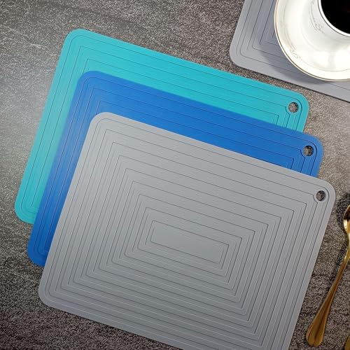Brown Silicone Trivets Mats Set 2 for Hot Dishes