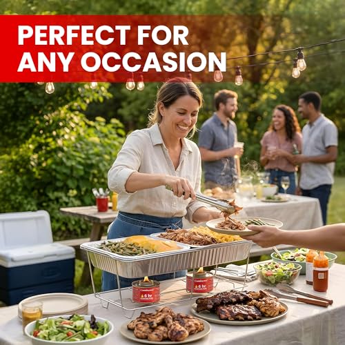 Disposable Aluminum Pans with Lids (15 Count)