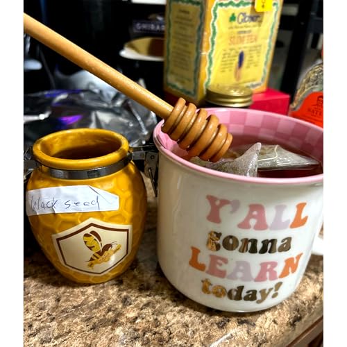 4PCS 6 inch Honey Dipper Sticks Honey Spoon
