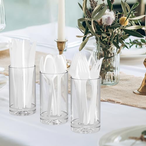 360 Count White Plastic Spoons Disposable