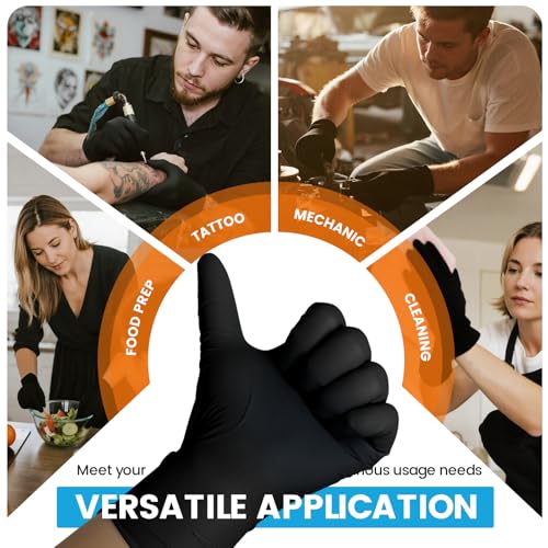 6 mil Disposable Nitrile Gloves (1000 Count)