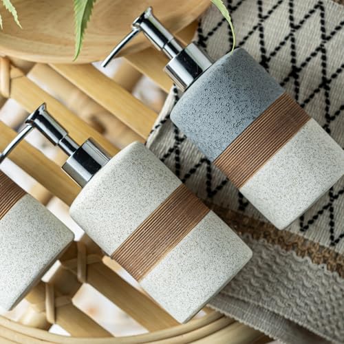 Ceramic Hand Soap Dispenser for Kitchen and Bathroom