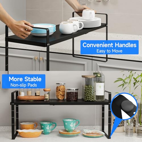 Expandable Cabinet Shelf Organizer (2 Count)