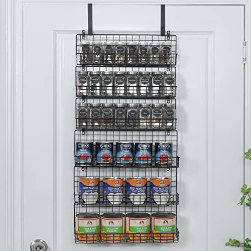 6 Tier Spice Rack Organizer with Door Hook
