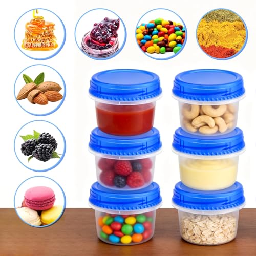 6 Pack Freezer Containers with Screw On Lids (6 Count)