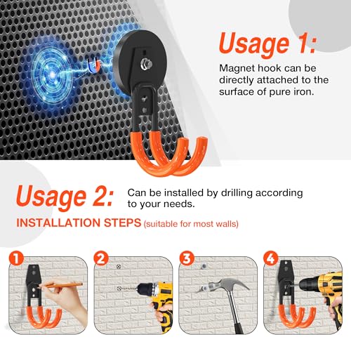 Strong Magnetic Hooks Heavy Duty (2 Count)