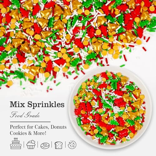 Edible Jimmies Sprinkles for Cake Decorating (5.29 Ounce)