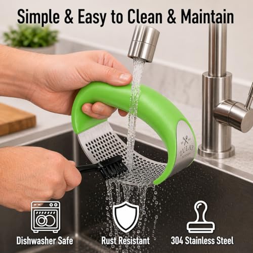 Stainless Steel Garlic Press Rocker Set