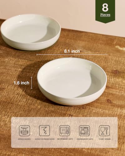 Milkyway 33 oz Pasta Bowls Set of 8 (8 Count)