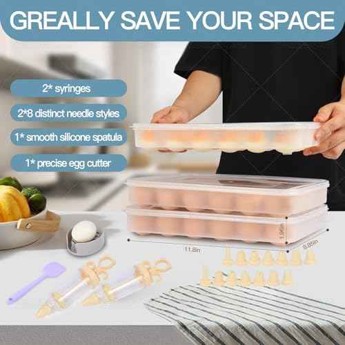 90 Deviled Egg Containers with Lid (25 Count)