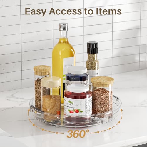 3 Pack 10.6'' Lazy Susan Organizer Turntable for Cabinet