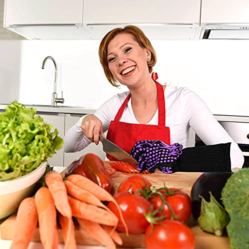BBQ Gloves 1472 Degree F Heat Resistant Grilling Gloves Silicone Non