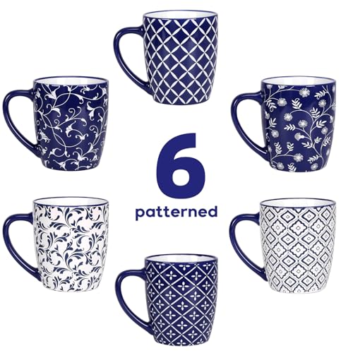 18 OZ Coffee Mugs Set of 6 (6 Count)