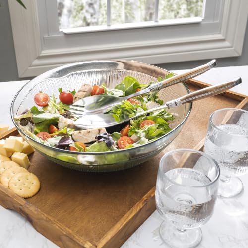 Laguiole 2 Piece Olive Wood Salad Server Set