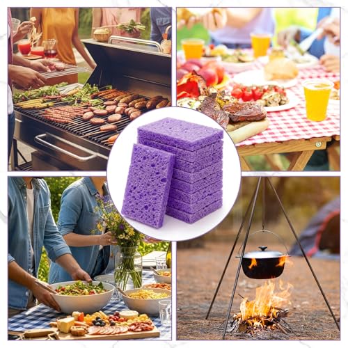 48 Pieces Compressed Wood Pulp Dish Sponges for Kitchen (48 Count)