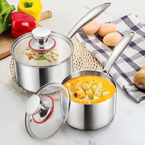 Triply Stainless Steel Saucepan Set