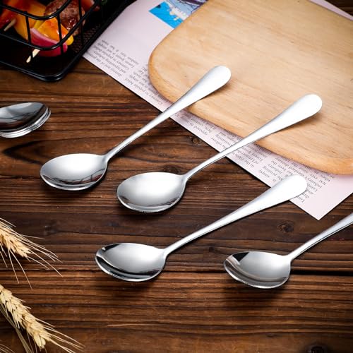 100 Pcs Soup Spoons Bulk (100 Count)