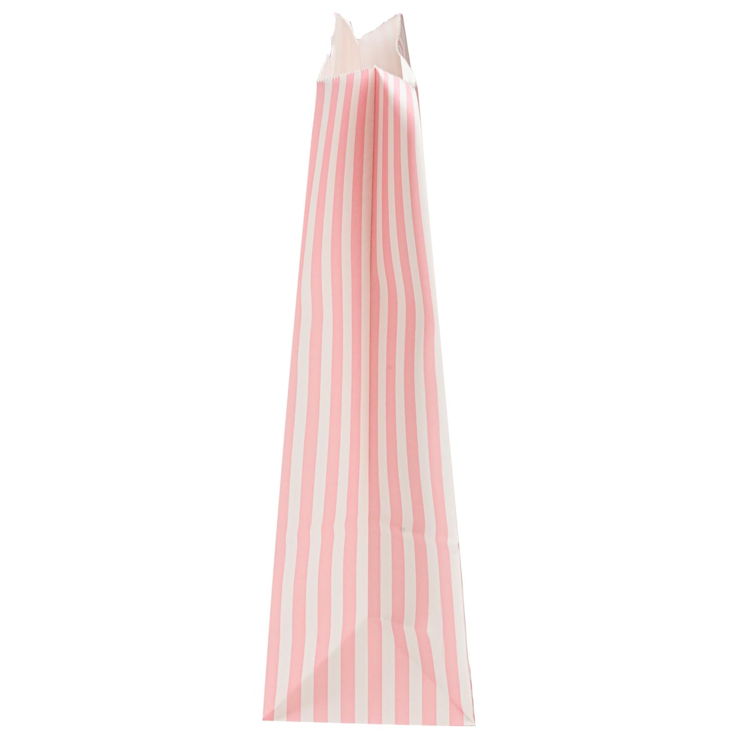 Pink And White Stripe Paper Bag (100 Count)