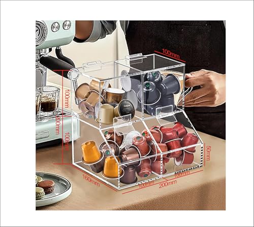 8611 Clear Countertop Storage for Coffee Capsules