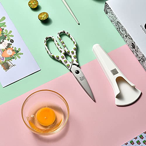 Kitchen Scissors Heavy Duty Kitchen Shears with Magnetic Holder Made with Japanese Steel 4034