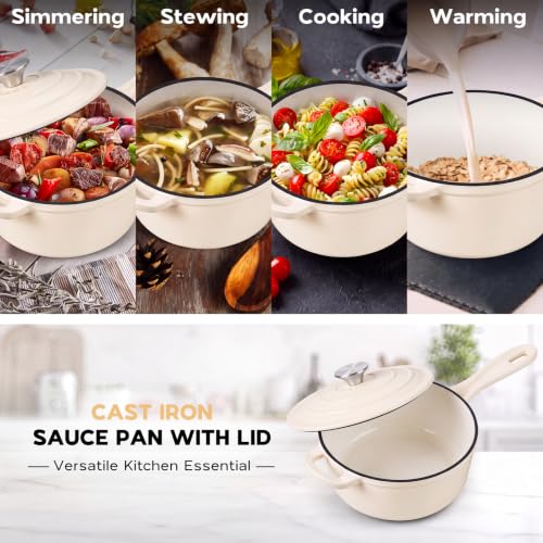 Enameled Cast Iron Sauce Pan