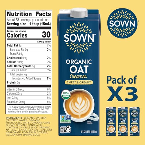 Organic Oat Creamer Sweet & Creamy (96 Fl Oz)
