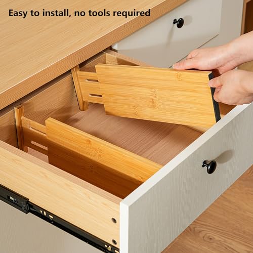 Dresser Drawer Organizers 6 Pack (6 Count)