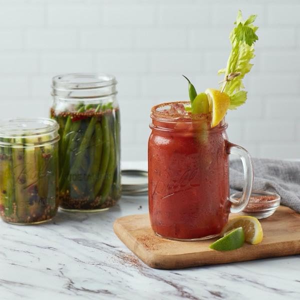 Wide Mouth Glass Mason Jars with Lids and Bands