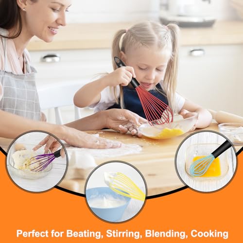 4 Pieces Silicone Whisks Set (4 Count)