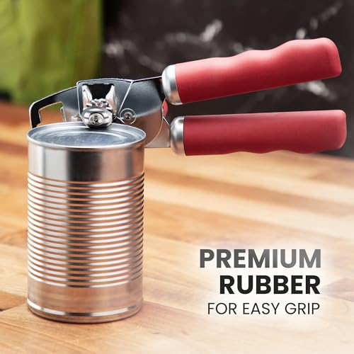 Heavy Duty Stainless Steel Can Opener Manual with Bottle Opener
