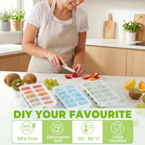 Silicone Ice Cube Tray (4 Count)