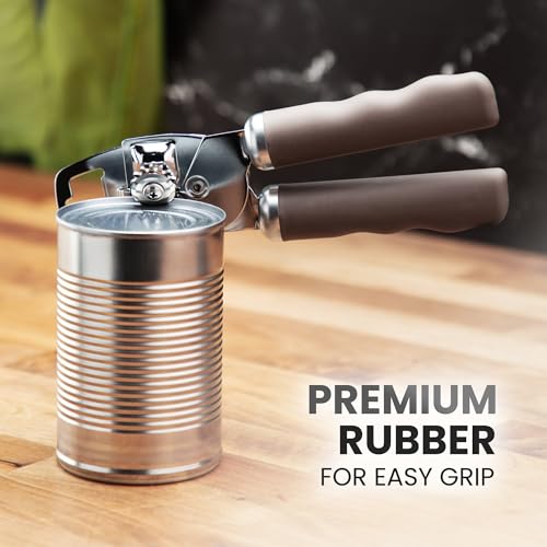 Heavy Duty Stainless Steel Can Opener Manual with Bottle Opener
